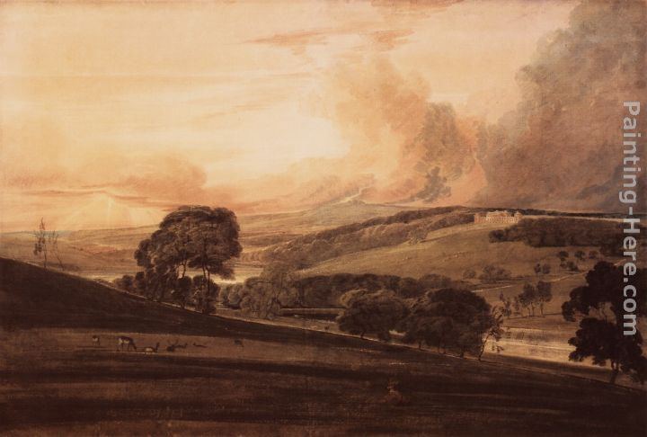 Thomas Girtin Harewood House, Yorkshire, from the South-East